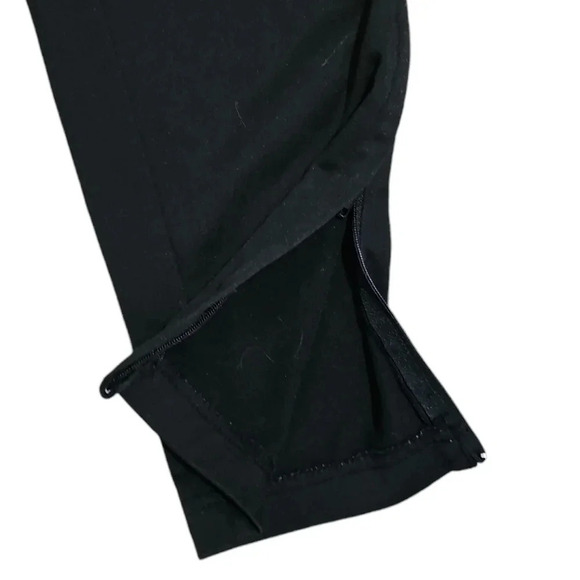 Augusta Sportswear Women’s Large Black Track Pants Athleisure Pull On Zip Hem - Picture 3 of 7